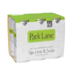 Picture of Park Lane Gin Lime and Soda 6pack Cans 250ml