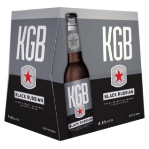 Picture of KGB 4.6% Vodka Black Russian 12pack Bottles 275ml
