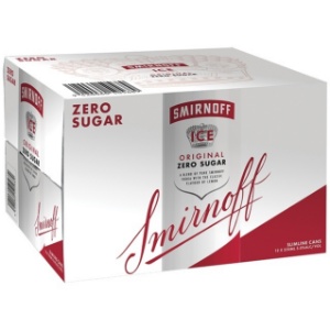Picture of Smirnoff Ice Red 5% Vodka Premix Zero Sugar 12pk Cans 250ml