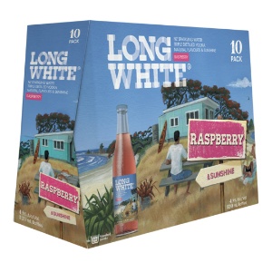 Picture of Long White Vodka Raspberry 10pack Bottles 320ml