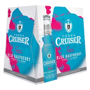 Picture of Cruiser 4.8% Vodka Sour Blue Raspberry 12pack Bottles 275ml