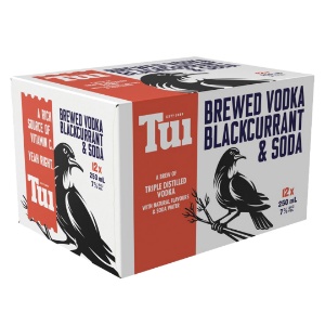 Picture of Tui 7% Vodka Blackcurrant 12pack Cans 250ml