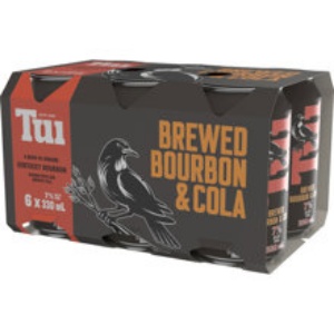 Picture of Tui 7% Bourbon & Cola 6pack Cans 330ml