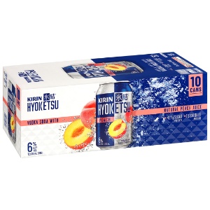 Picture of Kirin Hyoketsu 6% Vodka & Peach 10pack Cans 330ml