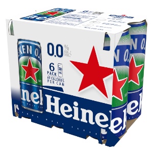 Picture of Heineken 0.0% 6pk Sleek Cans 330ml