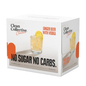 Picture of Clean Collective Ginger Beer 6pk Cans 250ml