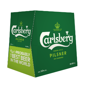 Picture of Carlsberg Lager 12pk Bottles 330ml