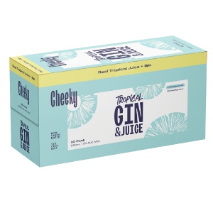 Picture of Cheeky 5% Gin & Juice 10pk Cans 330ml