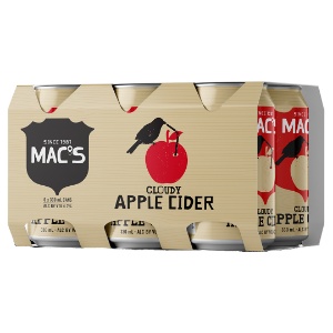 Picture of Mac's Cloudy Apple Cider 6pk Cans 330ml