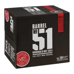 Picture of Barrel 51 Bourbon n Cola 12pk Bottles 330ml