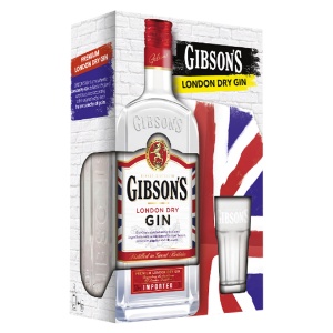 Picture of Gibson's London Dry Gin 1000ml + Glass Gift Pack
