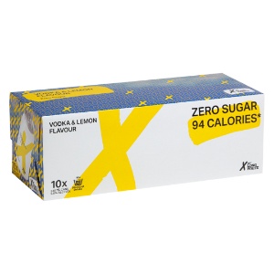 Picture of X by Long White Lemon 10pk Can 330ml