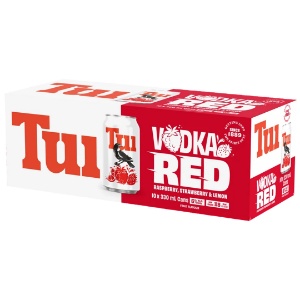Picture of Tui 6% Vodka Red 10pk Cans 330ml