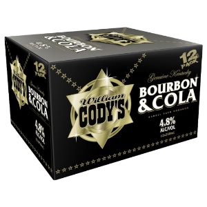 Picture of Codys 4.8% Bourbon n Cola 12pk Cans 250ml
