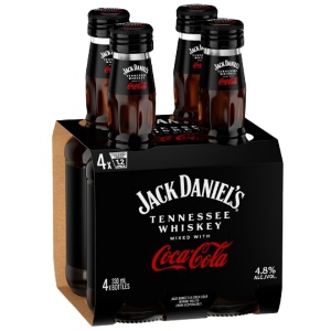 Picture of Jack Daniels Whiskey n Coke 4.8% 4pk Bottles 330ml