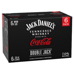Picture of Jack Daniels Double Jack n Coke 7% 6pack Cans 330ml