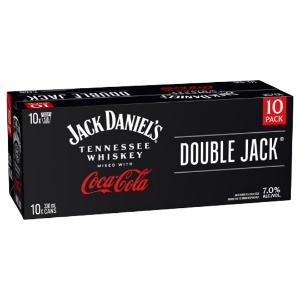 Picture of Jack Daniels Double Jack n Coke 7% 10pk Cans 330ml
