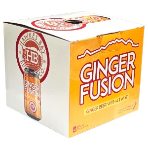 Picture of Hawke's Bay Brewing Co Ginger Fusion 4pk Cans 330ml