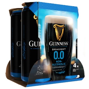 Picture of Guinness 0% Draught 4pack Cans 440ml