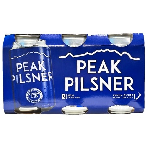 Picture of Hawke's Bay Brewing Co Peak Pilsner 6pk Cans 330ml