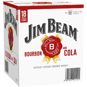Picture of Jim Beam Bourbon & Cola 18pk Cans 330ml