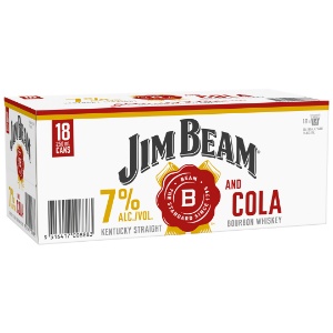 Picture of Jim Beam 7% Bourbon n Cola 18pk Cans 250ml